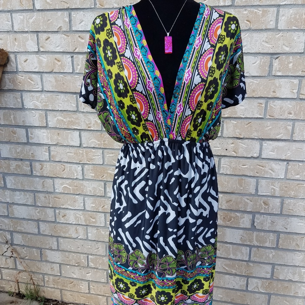 Summer dress or swim suit cover.